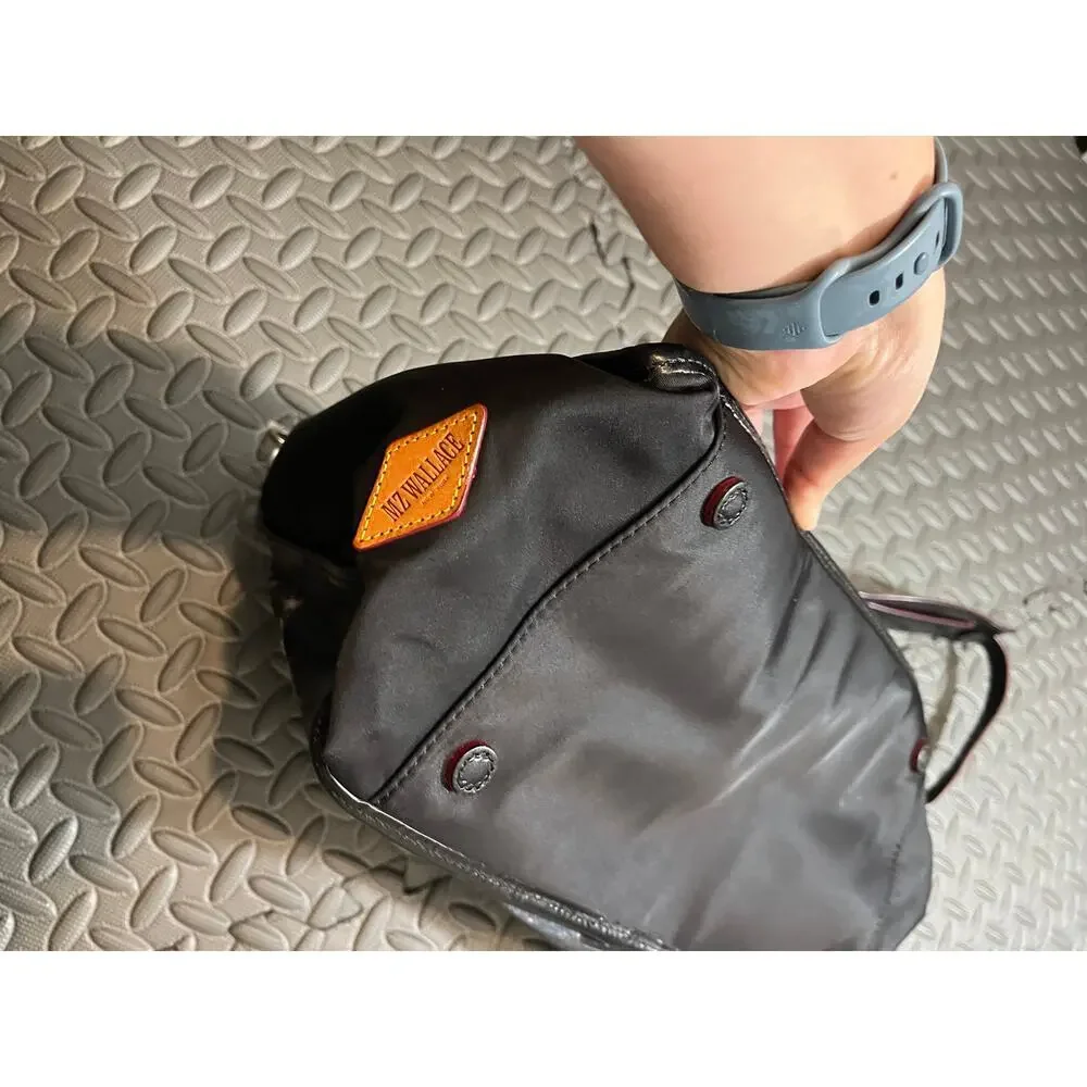 MZ Wallace Black and Gold Shoulder Bag